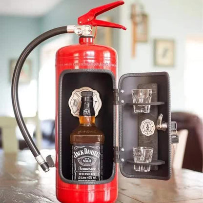 Metal Wine Storage Box, Creative Fire Extinguisher for Men, Wall Decoration, Fire Extinguisher Wine Storage V1237-ZY-203-4471