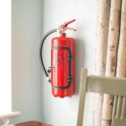 Metal Wine Storage Box, Creative Fire Extinguisher for Men, Wall Decoration, Fire Extinguisher Wine Storage V1237-ZY-203-4471