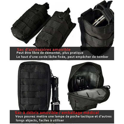 Tactical Vest, Adjustable Plate Carrier for Army, Police, Black V1237-ZY-203-4479