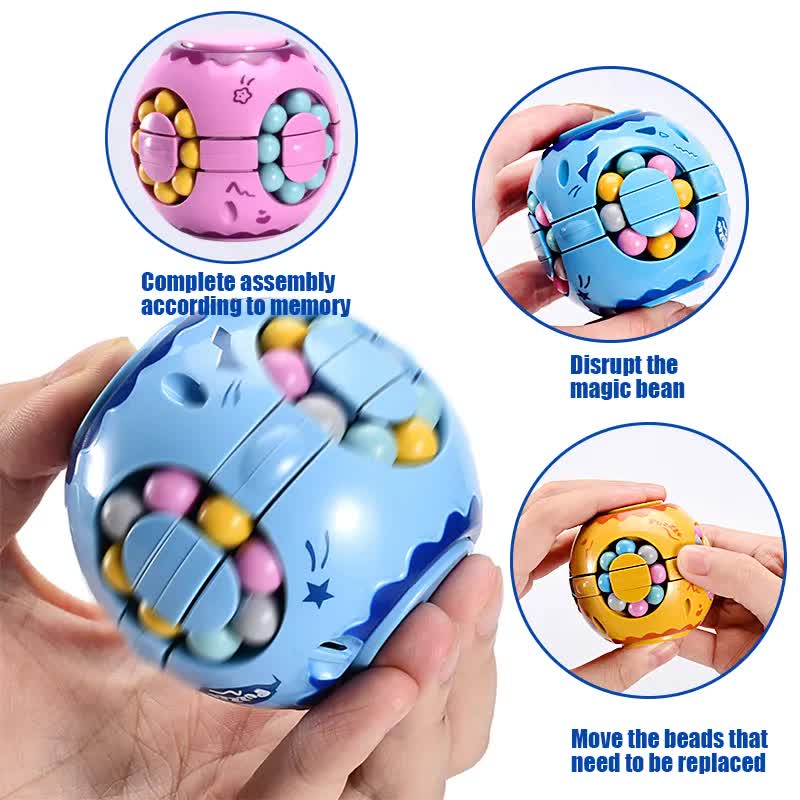 Rotating Prayer Magic Cube Fidget Spinner - Stress Relief Puzzle Toy for Kids & Adults V1237-ZY-203-4486