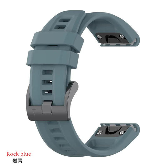 26mm Silicone Strap for Garmin fenix 7X 7 7S 6X 6 Pro 6S 5 5X Plus Smartwatch Bracelet for Garmin Descent V1237-ZY-203-4489