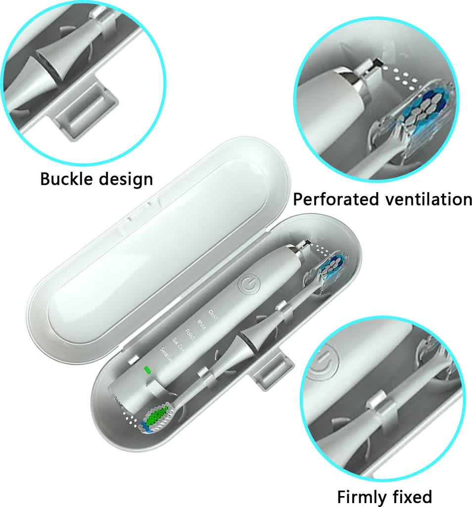 2-pack travel toothbrush case, electric toothbrush case, for Braun Oral-B electric toothbrush V1237-ZY-203-4519