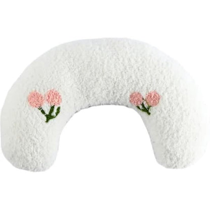 Pet Fur, Cat and Dog Pillow, Relief for Pet Play, Tear and Bite Resistant, U-Shaped Headrest, White V1237-ZY-203-4521