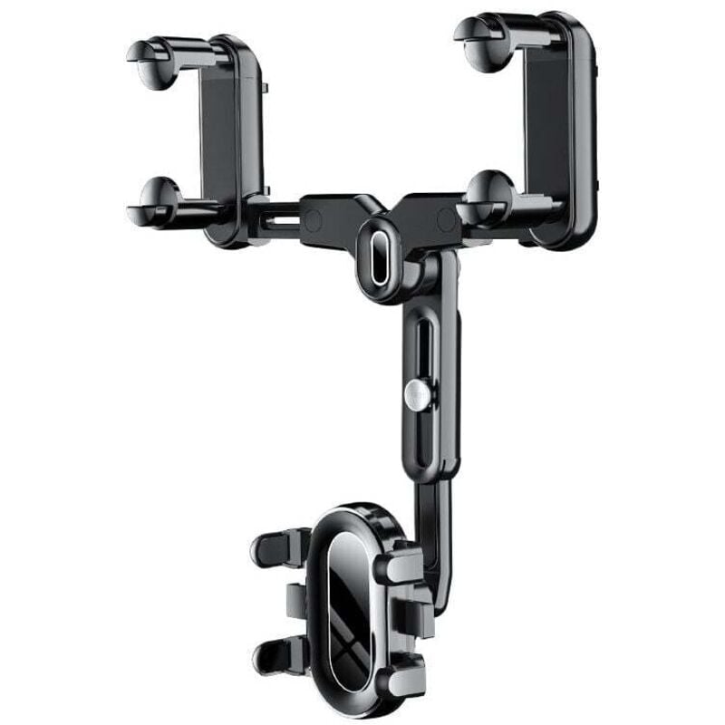 Car Rearview Mirror Phone Holder 360 Rotating Navigation Mount for Car V1237-ZY-203-4617
