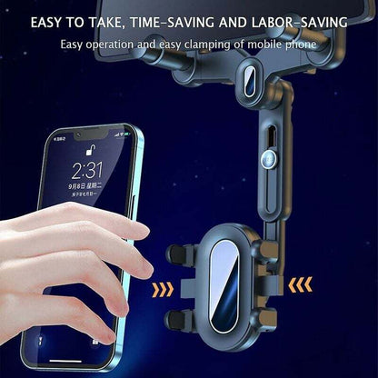 Car Rearview Mirror Phone Holder 360 Rotating Navigation Mount for Car V1237-ZY-203-4617