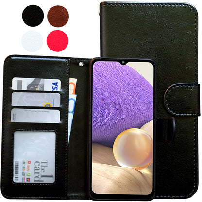 Samsung Galaxy A32 5G - Leather Case / Protection Black_max_sai Black V1237-ZY-203-4630