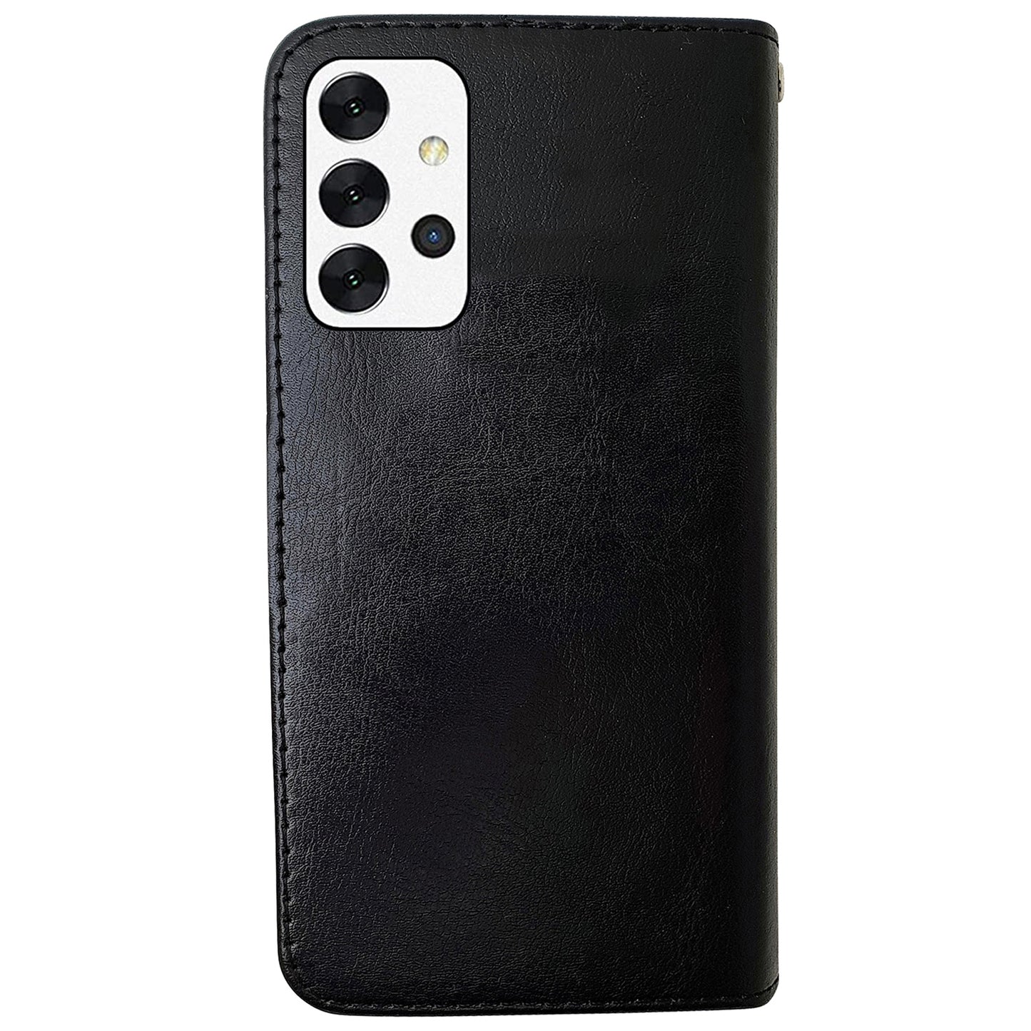 Samsung Galaxy A32 5G - Leather Case / Protection Black_max_sai Black V1237-ZY-203-4630