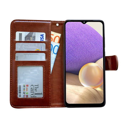 Samsung Galaxy A32 5G - Leather Case / Protection Black_max_sai Black V1237-ZY-203-4630