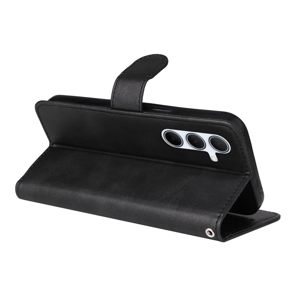SKALO Samsung A56 5G PU Leather Wallet Case - Multiple Colors Black_max Black V1237-ZY-203-4652