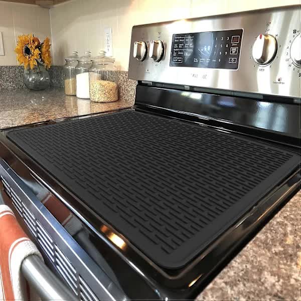 Extra Large Silicone Stove Protector Mat - Heat Resistant Protector for Electric Stove, Non-Slip Dish Mat for V1237-ZY-203-4725