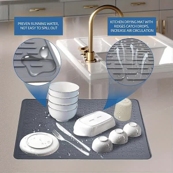 Extra Large Silicone Stove Protector Mat - Heat Resistant Protector for Electric Stove, Non-Slip Dish Mat for V1237-ZY-203-4725