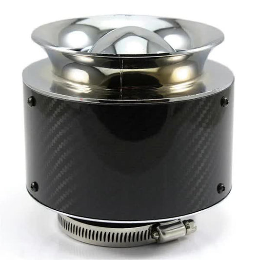 XH-UN013 Car Performance Engine Filter High Flow Air Filter for Auto Cold Air Intake 76mm Carbon Fiber F V1237-ZY-203-4731