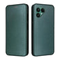 Compatible Case for Fairphone 6 with Carbon Fiber Texture, Drop-proof PU Leather Phone Cover Green V1237-ZY-203-4786