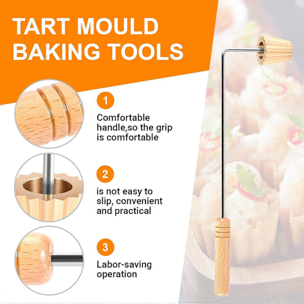 ZLD(pt)Malaysian Pie Tee Maker Nyonya Top Hats Mold for Baking Egg Cake Mold Reusable Deep Fried Snack Tool V1237-ZY-203-4792