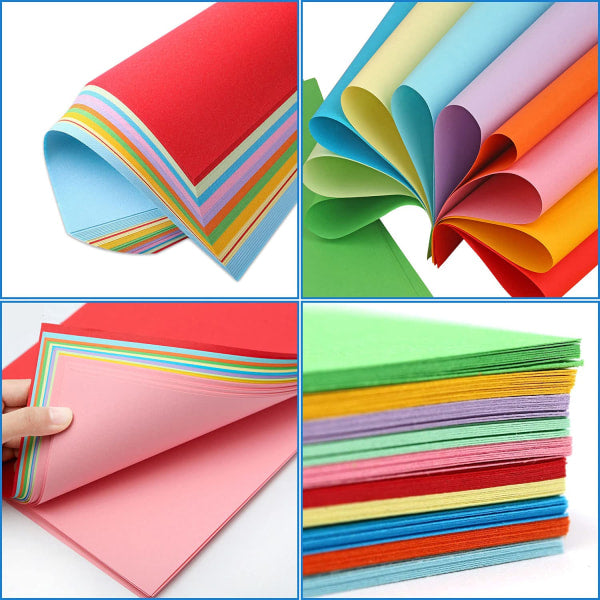 100 Sheets A4 Colored Paper 70gsm Handmade Paper for DIY Art V1237-ZY-203-4794