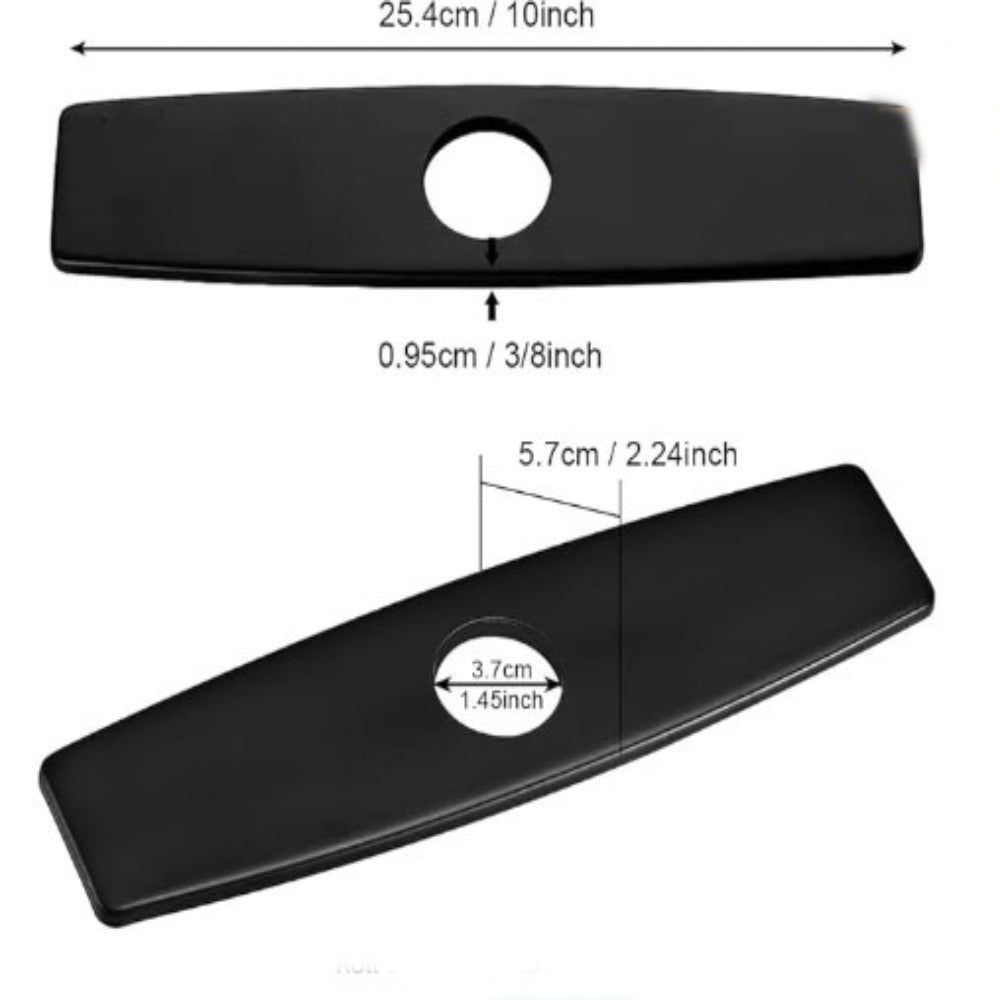 Kitchen Countertop Cover Plate, Matte Black Finish V1237-ZY-203-4825