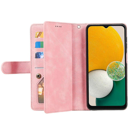 Compatible with Samsung Galaxy S25 Case PU Leather Phone Case with Zipper Wallet 9 Card Slots_yux V1237-ZY-203-4840