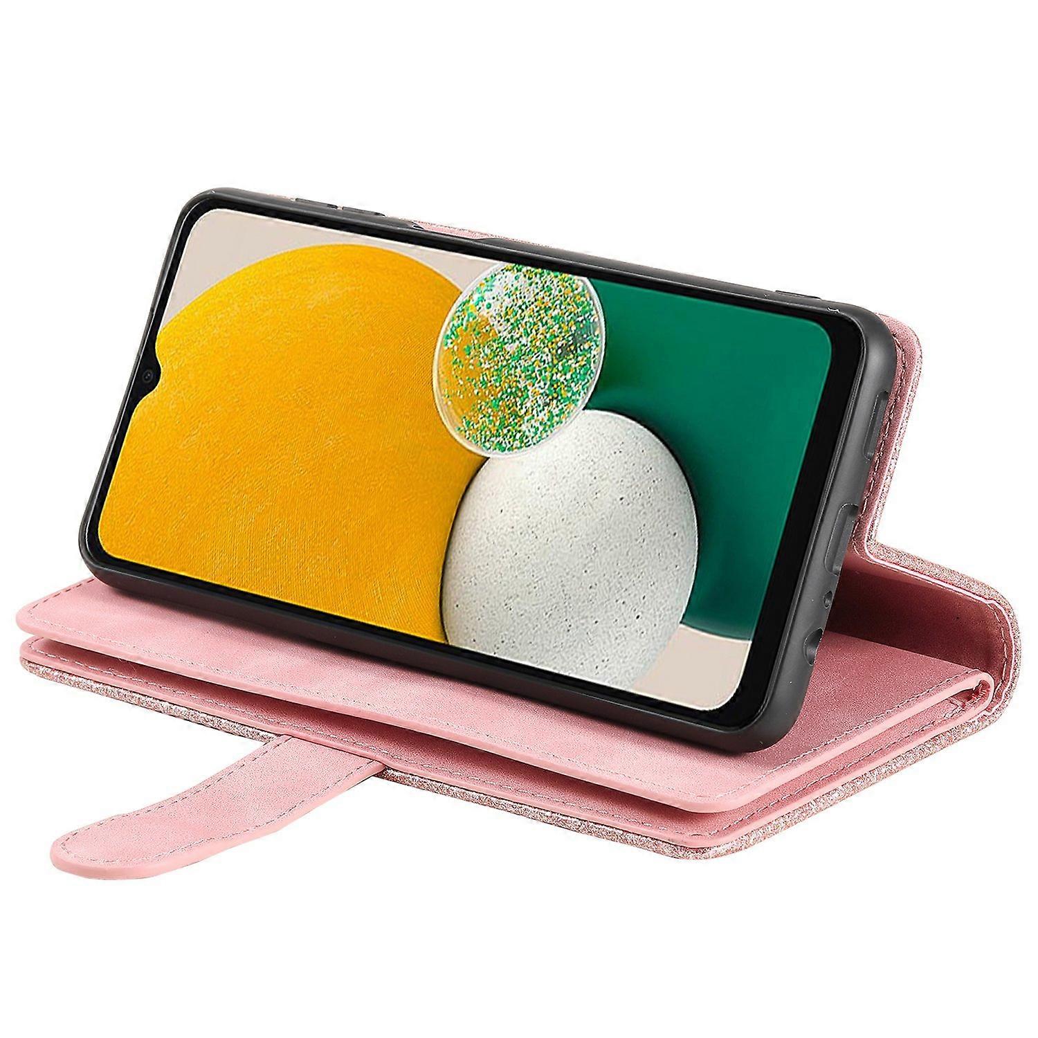 Compatible with Samsung Galaxy S25 Case PU Leather Phone Case with Zipper Wallet 9 Card Slots_yux V1237-ZY-203-4840