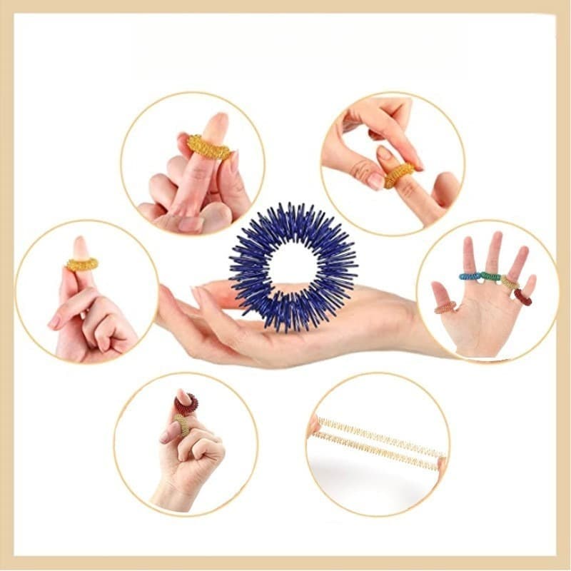 Stress Ring 14-pack - Fidget Ring & Sensory Stress Toys for Anxiety and ADHD V1237-ZY-203-4848