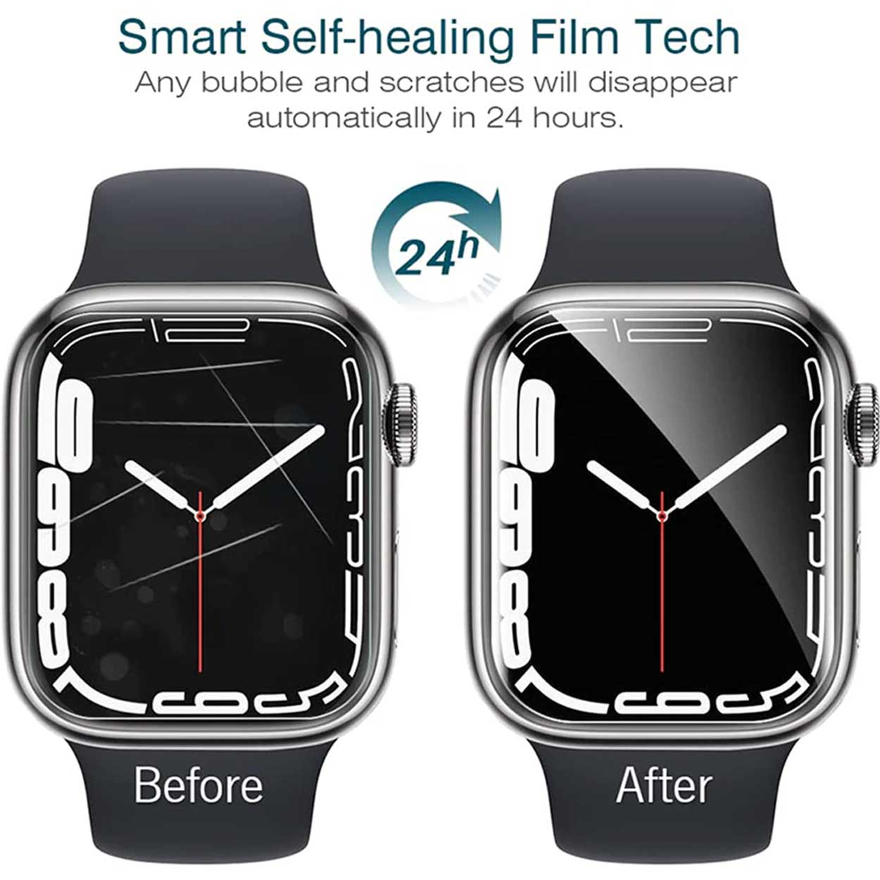3-pack Screen Protector for Apple Watch 1/2/3 42mm - Full Coverage Transparent V1237-ZY-203-4855