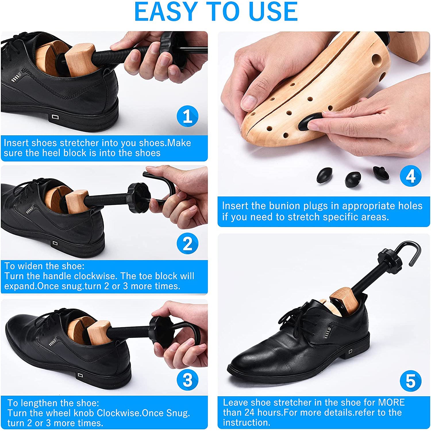 2-way wooden shoe stretcher, 2-pack_yux 39-41 V1237-ZY-203-4913