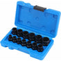 Socket wrench sets, nut extractor, socket for damaged bolts (13 pieces) V1237-ZY-203-4915
