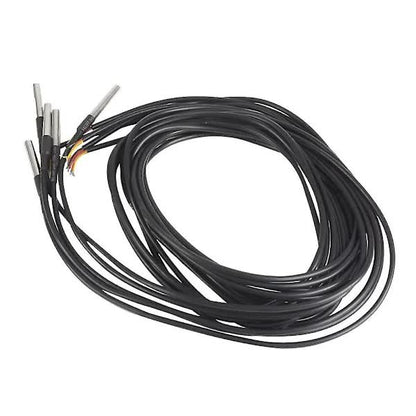 5pcs Waterproof DS18B20 Temperature Sensor, Digital Temperature Thermal Cable Temperature (-55- +125) V1237-ZY-203-4936