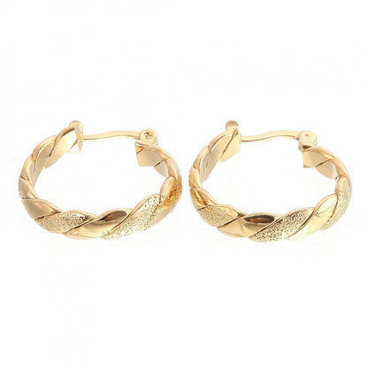 14k Gold Hoops Earrings for Christmas Parties V1237-ZY-203-4953