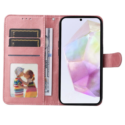 Compatible with Samsung A56 5G Compatible PU Leather Wallet Case - More Colors Pink V1237-ZY-203-5004