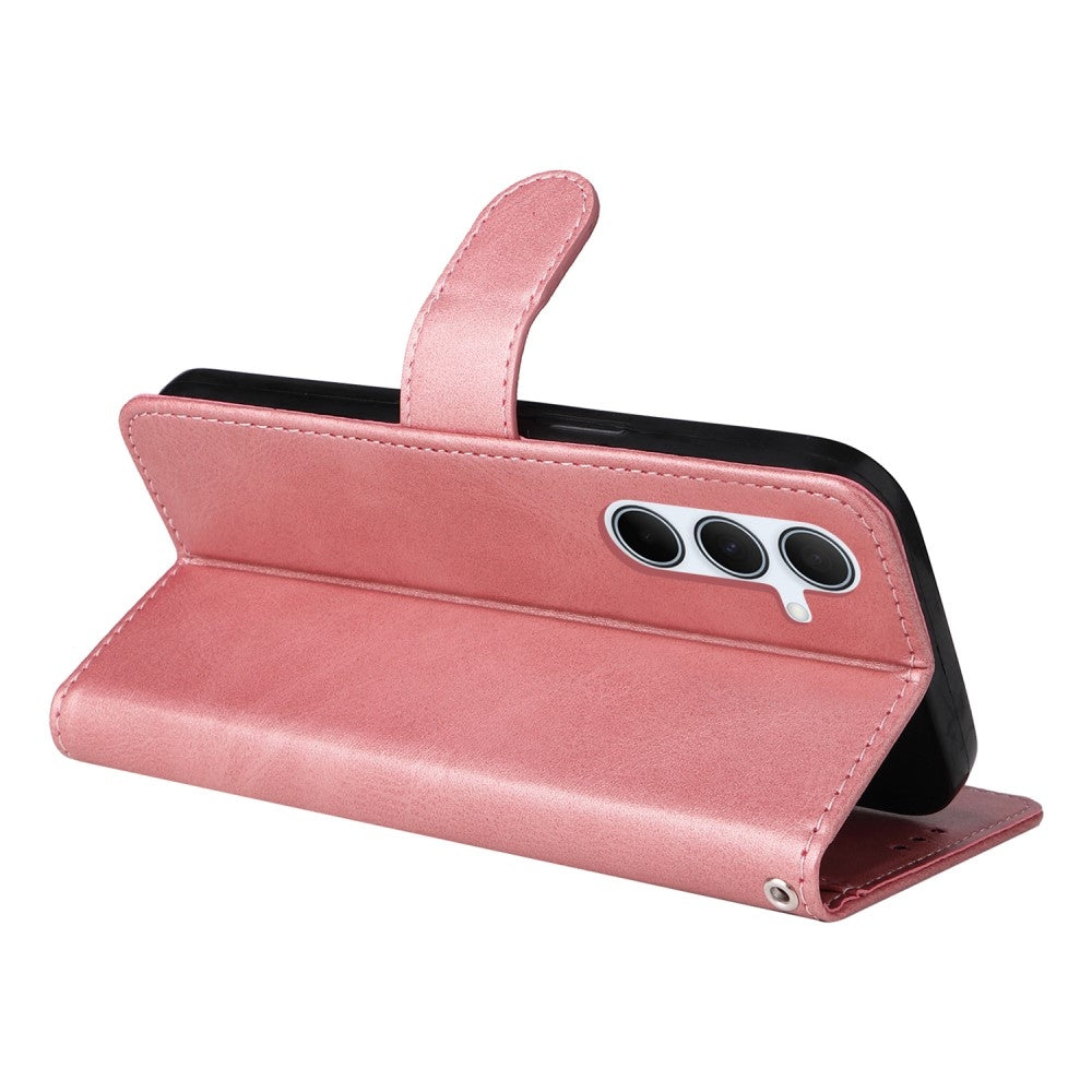 Compatible with Samsung A56 5G Compatible PU Leather Wallet Case - More Colors Pink V1237-ZY-203-5004
