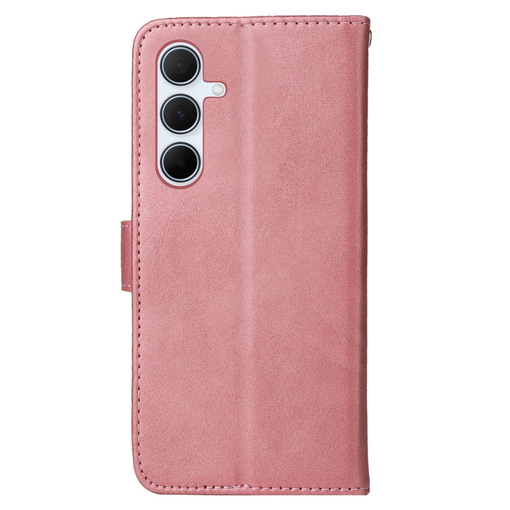Compatible with Samsung A56 5G Compatible PU Leather Wallet Case - More Colors Pink V1237-ZY-203-5004