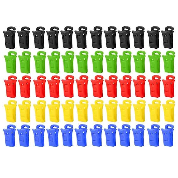 60 sock clips for washing machine and dryer, laundry clips with hooks, sock set V1237-ZY-203-5026