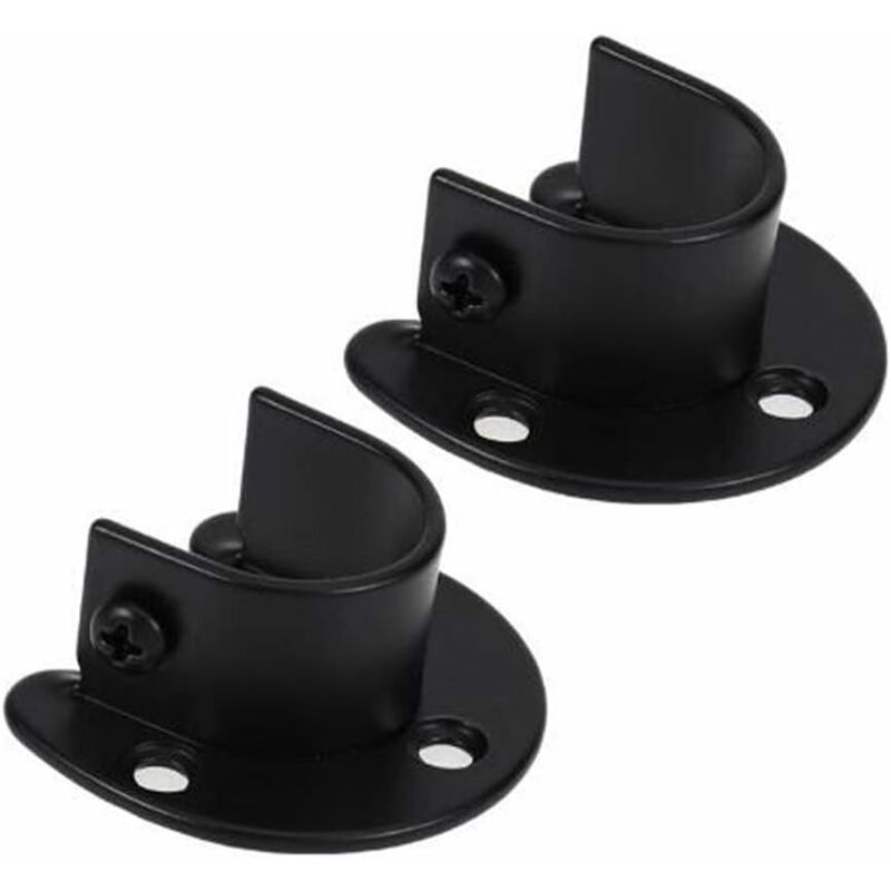 Wall Mounted Clothes Rod Holder, Curtain Rod Bracket, Shower Curtain Rod Bracket for 1.26 Inch Diameter V1237-ZY-203-5032
