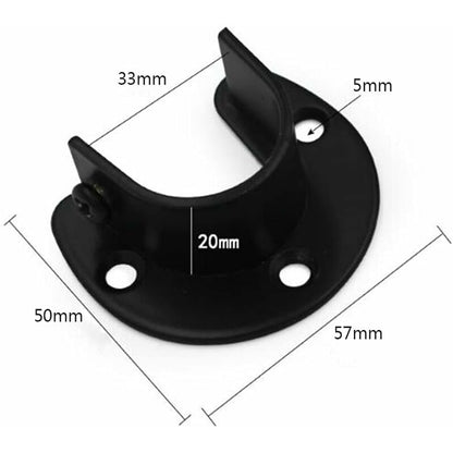 Wall Mounted Clothes Rod Holder, Curtain Rod Bracket, Shower Curtain Rod Bracket for 1.26 Inch Diameter V1237-ZY-203-5032