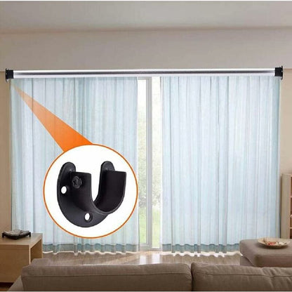 Wall Mounted Clothes Rod Holder, Curtain Rod Bracket, Shower Curtain Rod Bracket for 1.26 Inch Diameter V1237-ZY-203-5032