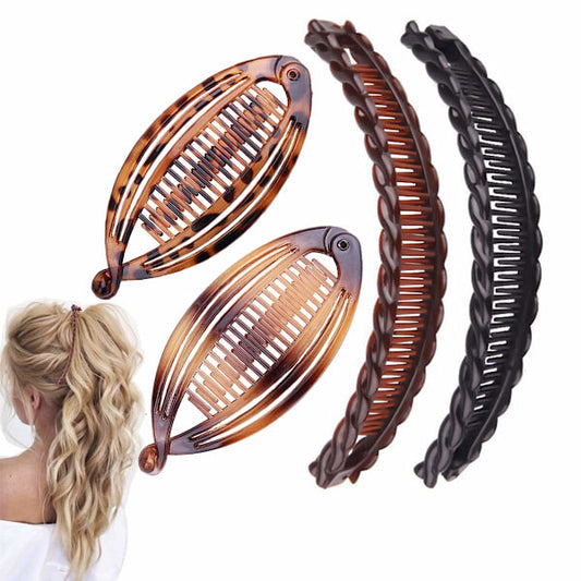 4pcs Banana Clips Vintage Hair Clips Tools for Thick Curly Hair Accessories Fishbone Hair Clips_qcx V1237-ZY-203-5060