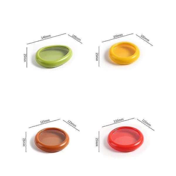 4pcs Pod Compatible with Avocado Lemon Tomato Saver and Storage Reusable Container Food Storage Box As Shown V1237-ZY-203-5069