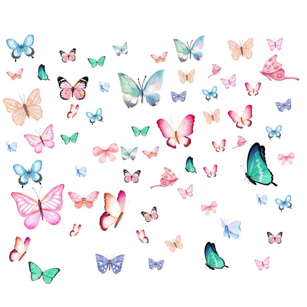 Luminous Butterfly Wall Decoration - DIY Wall Decor for Kids Room, Princess Room, Nursery V1237-ZY-203-5074