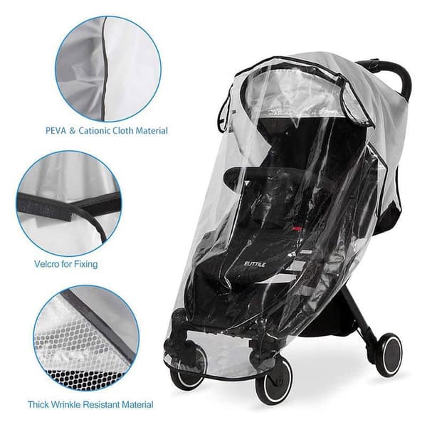 Universal Stroller Rain Cover, 5-in-1 Cover - Transparent Rain Cover for Stroller V1237-ZY-203-5112