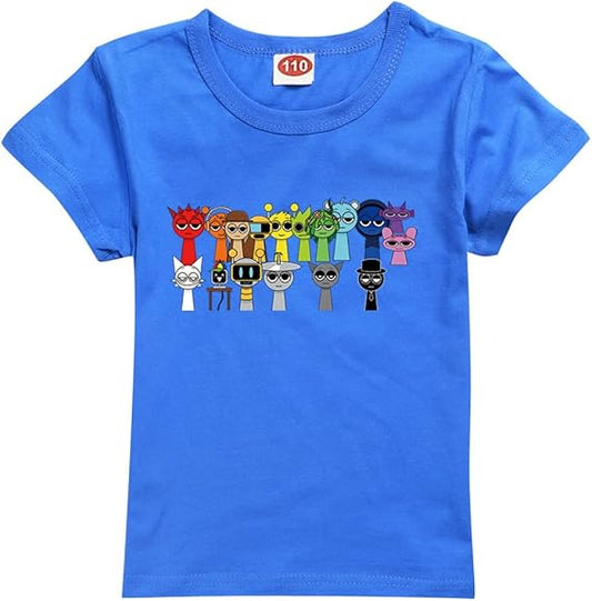 Sprunki T-shirt for boys kids Sprunki sweatshirt for fans gift figure printed toddler t-shirts Sprunki Merch V1237-ZY-203-5117