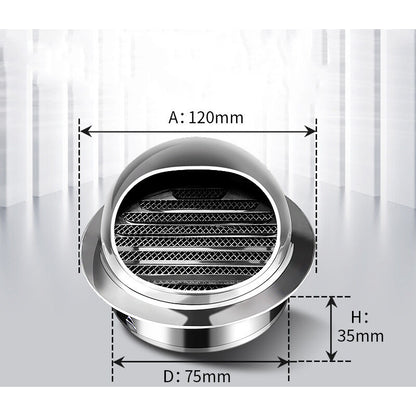 Stainless Steel Ventilation Grille, 80mm, Durable Airflow Equipment V1237-ZY-203-5138