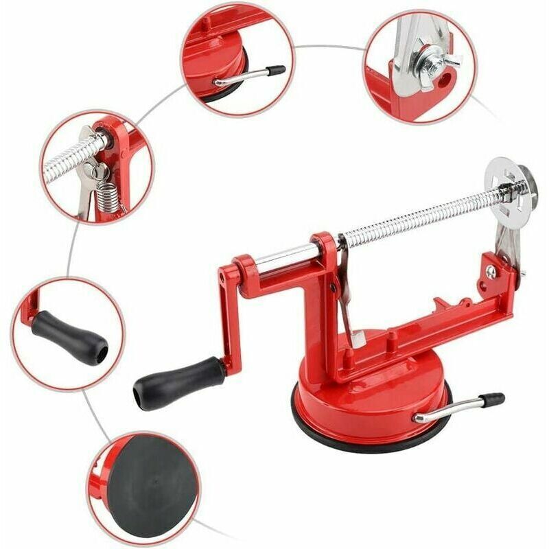 Spiral Cutter Potato Chips Cutter Stainless Steel Potato Peeler Fruit Corer Stir Slicer Cutter, Potato Chips V1237-ZY-203-5148