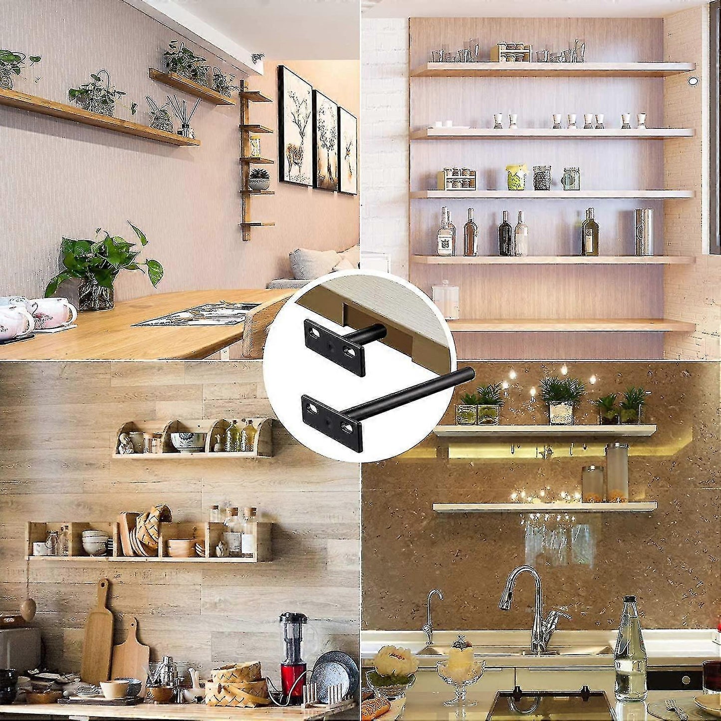 pcs Floating Shelf Bracket, Invisible Metal Shelf Bracket, Heavy Duty Hidden Shelf Bracket, Invisible Shelf V1237-ZY-203-5175
