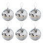 6/12 pcs Mini Disco Ball Party Decorations Silver Mini Plastic Ornaments Small Disco Balls Silver Silver_MGF V1237-ZY-203-5185