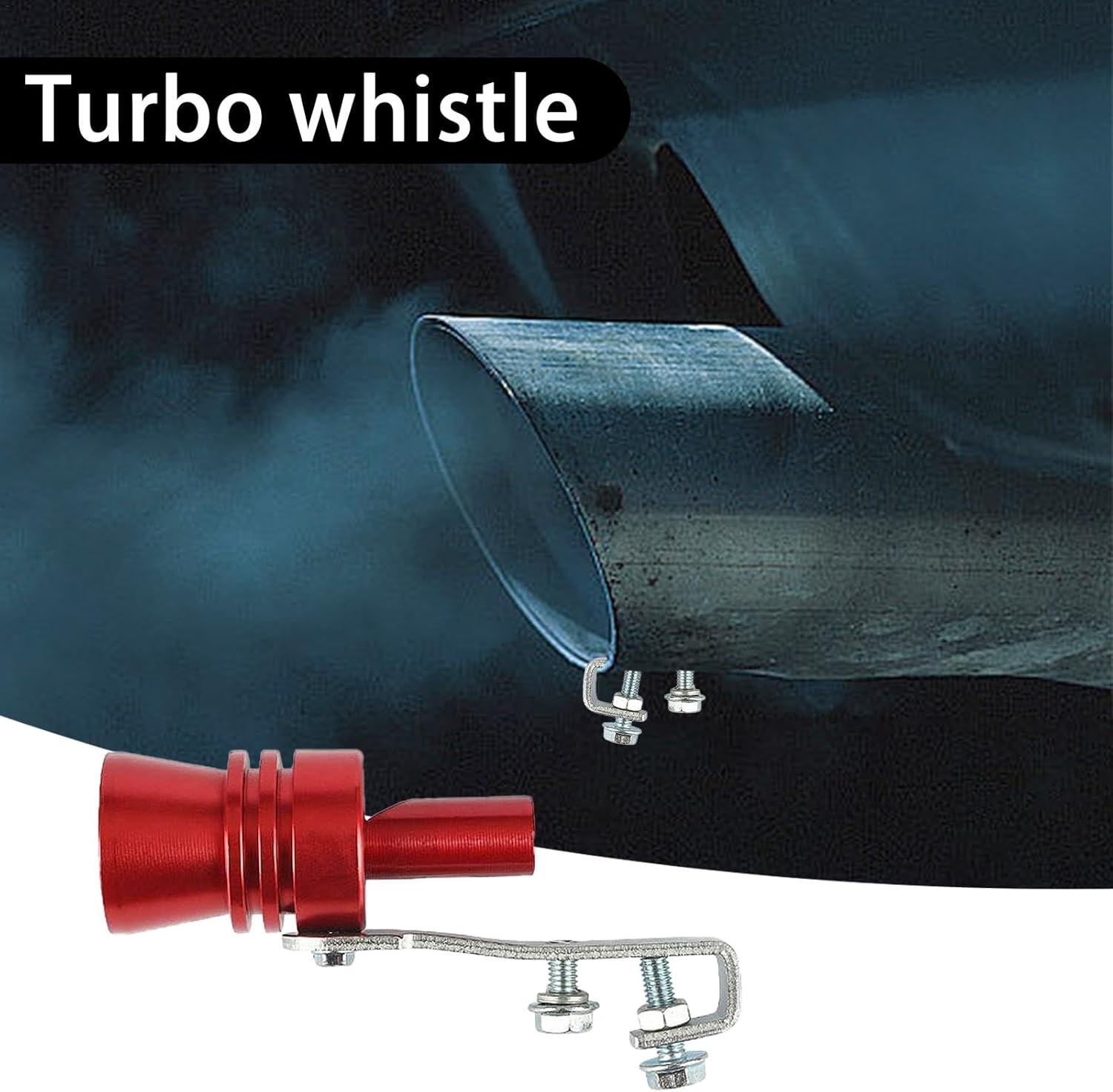 Lightweight Turbo Exhaust Whistle, Car Exhaust Pipe Sound Amplifier XL V1237-ZY-203-5224