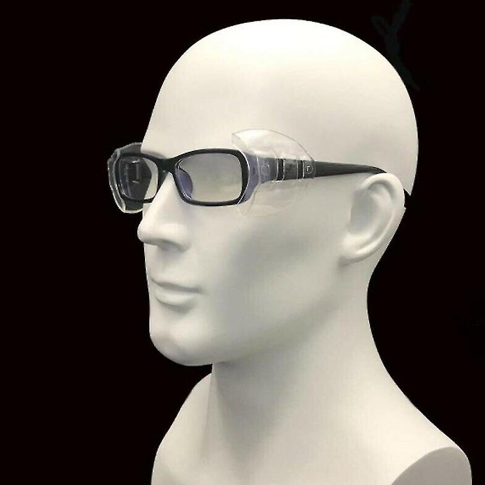 Side Protection for Glasses, Non-Slip Safety Glasses, Universal Side Protection, 4 Pairs_qcx V1237-ZY-203-5225