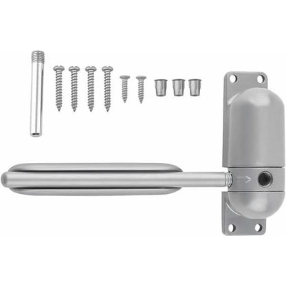Adjustable Durable Door Closer Surface Mounted Automatic Door Spring for Self-Closing (Gray) V1237-ZY-203-5231