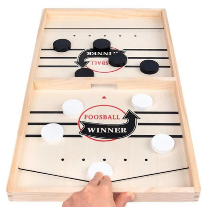 Fast Sling Puck Game, Wooden Hockey Game, Super Soccer Table V1237-ZY-203-5238