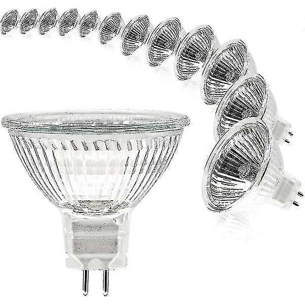 MR16 spotlight bulb 12V 20W GU5.3 dimmable 2-pin halogen bulb warm white light 2700K 12-pack V1237-ZY-203-5251