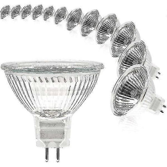 MR16 spotlight bulb 12V 20W GU5.3 dimmable 2-pin halogen bulb warm white light 2700K 12-pack V1237-ZY-203-5251